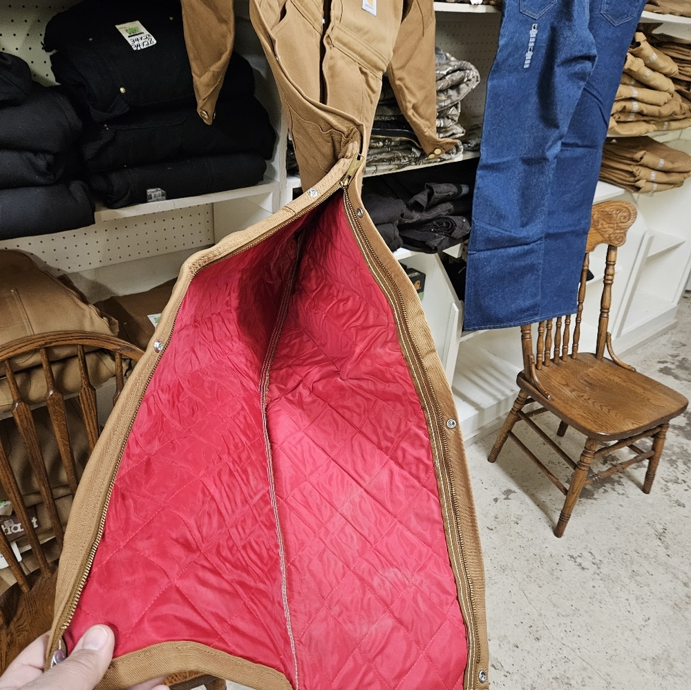 Vintage Carhartt Brown Duck Insulated Coveralls - Picture 4 of 10